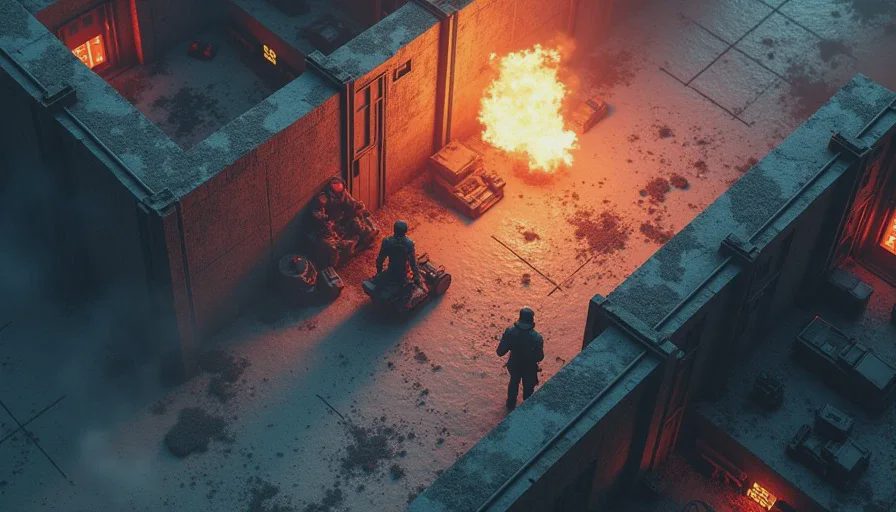 late-game tactical battlefield showing compressed choices and rising difficulty