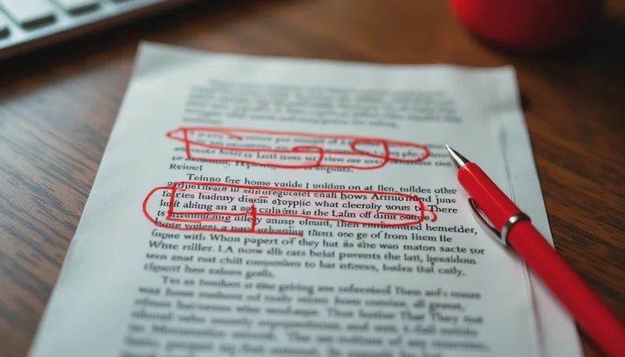 Marked-up review draft showing verdict-first editing for editorial game reviews